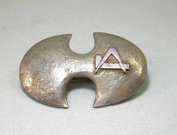 STERLING MASONIC Pin Brooch-Vintage Antique 925 S… - image 4