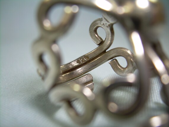 9.1g STERLING SCROLLS Ring Adjustable-Vintage 925… - image 7