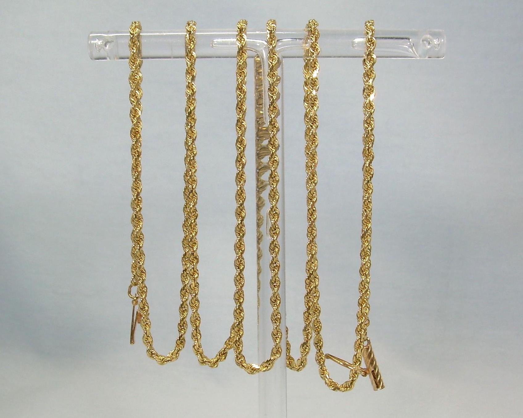 Italian Rope Chain Types 8.5g 30