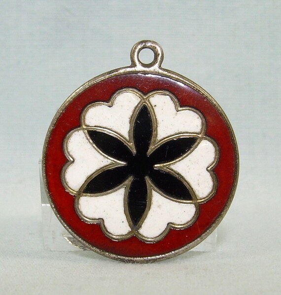 STERLING DUTCH HEX Charm Pendant-Vintage 925 Silv… - image 3