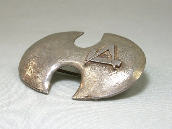 STERLING MASONIC Pin Brooch-Vintage Antique 925 S… - image 5