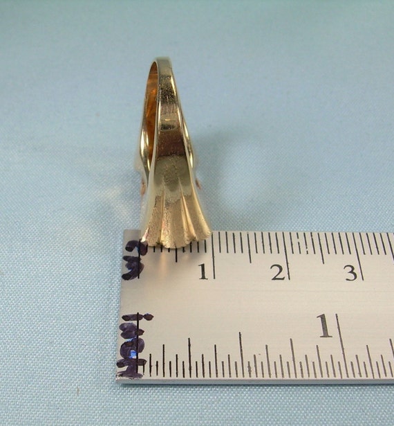 6.6g 14K RUBY CLUSTER Ring Sz 6-1/2 to 6-3/4 Vint… - image 8