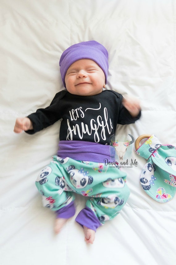 baby panda outfit set