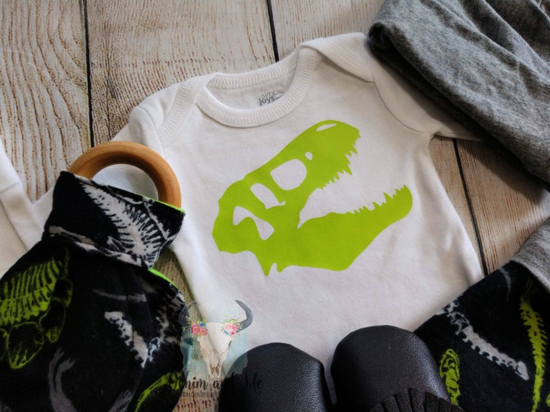 Baby Boy Going Home Outfit Newborn Baby Boy Gift Set Dinosaur Onesie Dinosaur T-Rex Baby Boy Coming Home Outfit