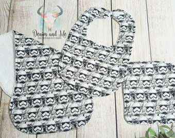 Baby Boy Bib, Burpcloth, Washcloth Star Wars Baby Bib Star Wars Baby Burpcloth Star Wars Baby Boy, Star Wars Baby Shower