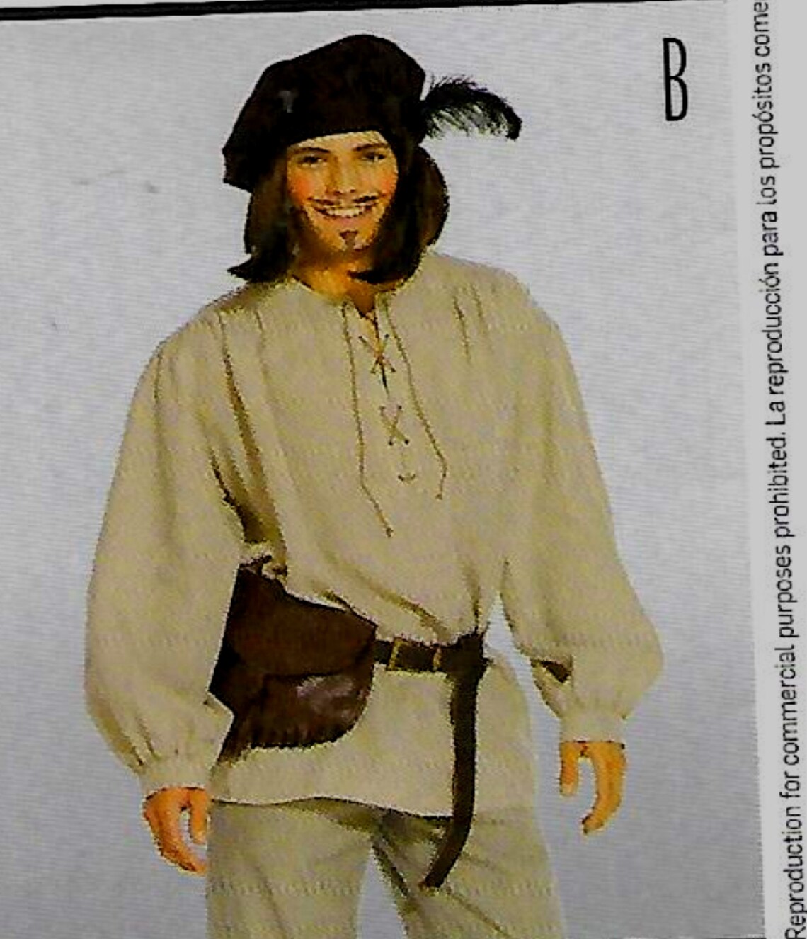 7332 Burda Men's Pirate Shirt Sewing Pattern Sizes 3848 Etsy