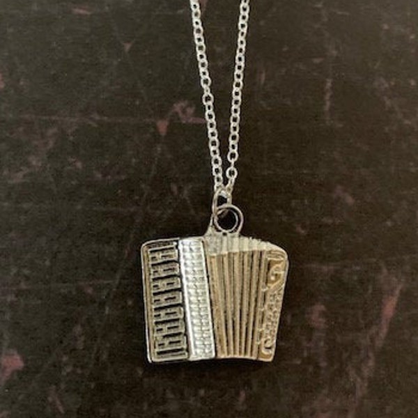 accordion pendant, accordian instrument, accordion, music gifts, keyboard necklace, keyboard jewelry, polka music, accordion bellows, music