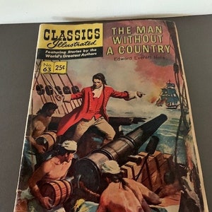 vintage classic illustrated comic book, comic book, old comic book, classic comics, classic illustrated comics, classic illustrated, comics