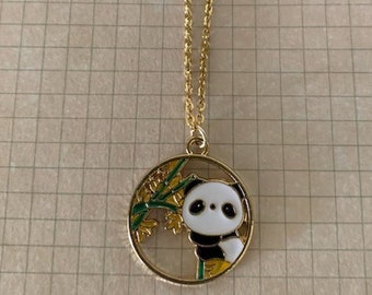 panda bear necklace, panda necklace, panda bear jewelry, panda jewelry, panda pendant, kawaii panda, kawaii necklace, necklace kawaii, panda