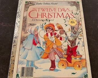 vintage children's book, vintage book, christmas book, childrens book, childs book, books vintage, little golden book, golden book, vintage