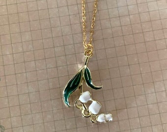 Lily of the Valley, Lilly of the Valley Jewelry, Lily of the Valley Necklace, Floral Jewelry, Lily Necklace, Wedding Jewelry, Lily Jewelry