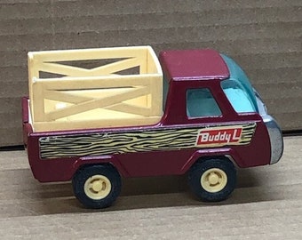 Adorable Mid Century Vintage Buddy L Pick up Truck With Camper in