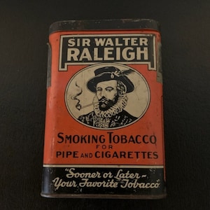 vintage tobacco tin, vintage tin box, vintage tin, tobacco tins vintage, tobacco tin, cylinder tin, small vintage tins, antique tobacco tin