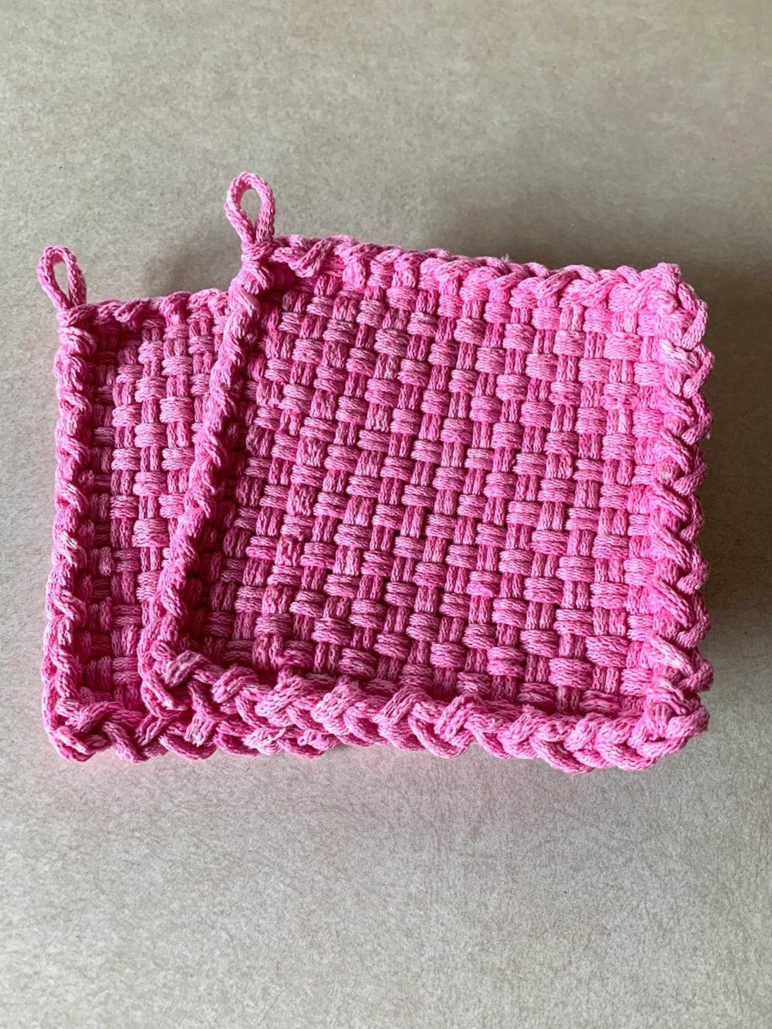 Potholders, Woven Potholders, Vintage Potholders, Pot Holders, Pot