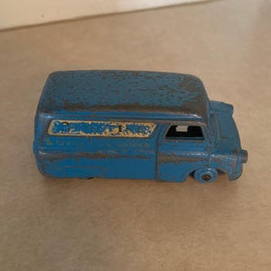 vintage meccano dinky toys blue van, vintage dinky, dinky toys, dinky toy cars and trucks, vintage toy cars, meccano toys, vintage toy cars