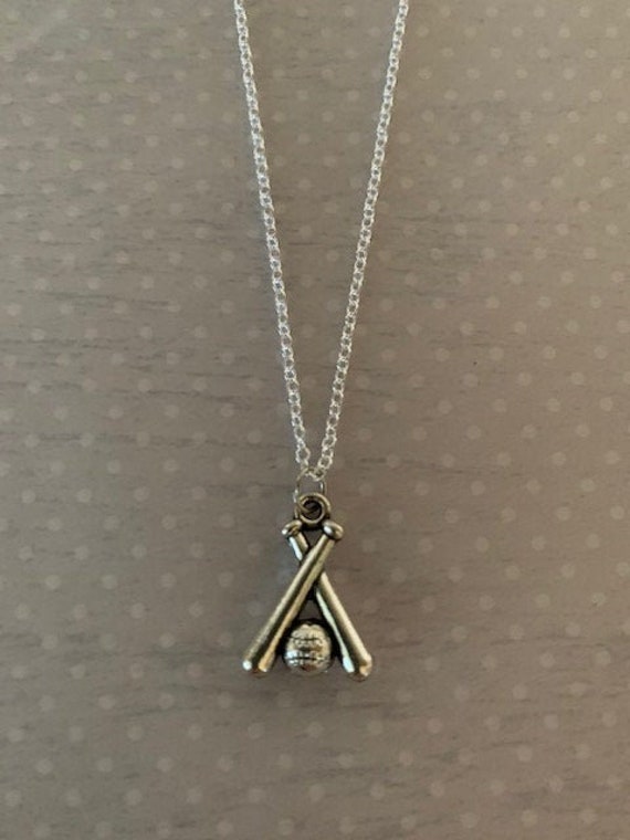 etsy baseball necklace