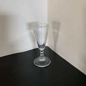 vintage 4&quot; cordial glass, cordial glass, sherry glass, vintage glass, vintage stemware, antique stemware, bar glasses, bar decor, port glass