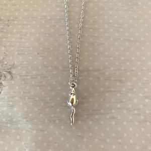 small silver mouse necklace, mouse necklace, mouse pendant, silver mouse, mouse gift, mouse charm necklace, rodent gifts, mouse lover gift