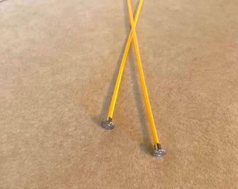 vintage size 2 boye knitting needles, vintage knitting, knitting needles, antique knitting, boye knitting needles, set of knitting needles