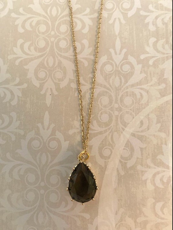carob brown necklace brown stone necklace brown stone pendant brown necklace brown jewelry brown pendant large stone pendant brown