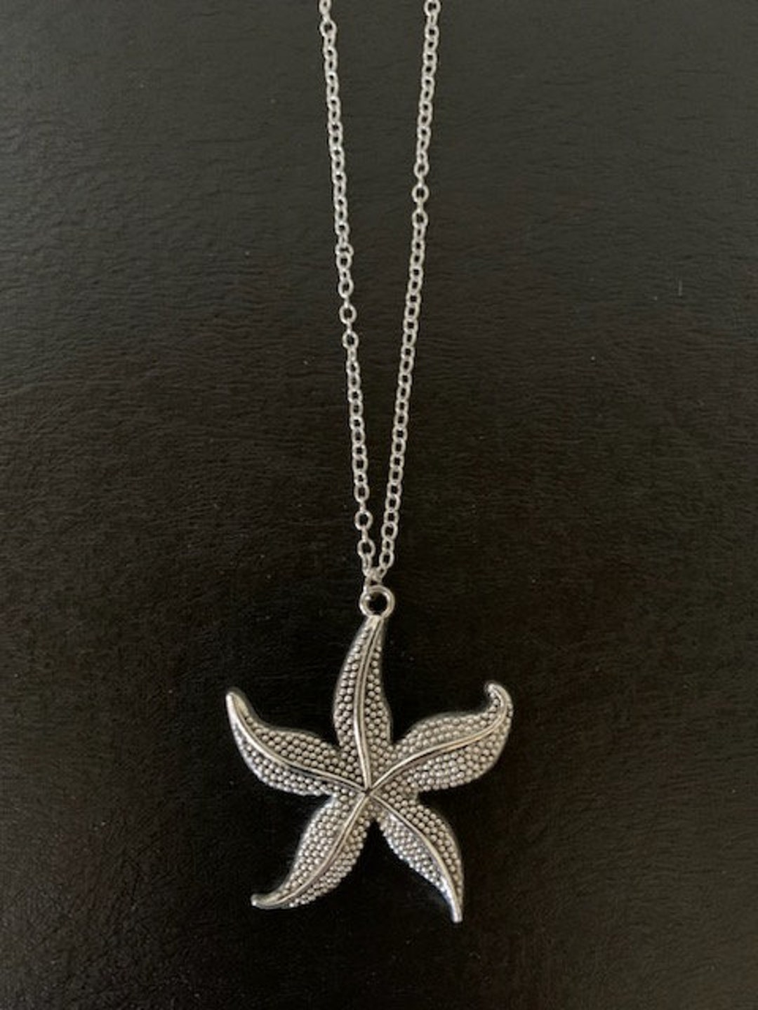 Large Starfish Necklace, Starfish Necklace, Starfish Pendant, Necklace Starfish, Silver Starfish ...