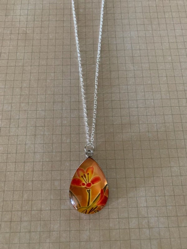 Tiger Lily Necklace, Tiger Lily Jewelry, Tigerlily, Lily