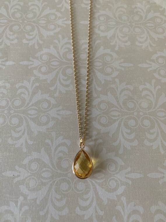 Honey Stone Necklace Honey Stone Jewelry Honey Stone Pendant