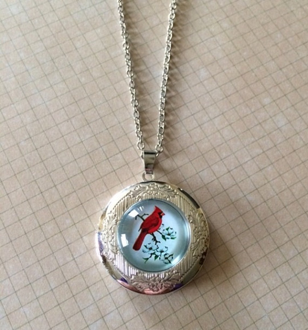 Red Cardinal Red Cardinal Gifts Red Cardinal Necklace Red Cardinal