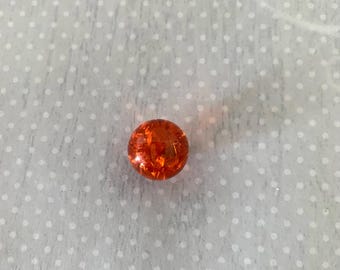 1 vintage burnt orange fried marble, burnt orange marble, fried marble, vintage marble, antique marble, akro agate marble, 1960s marble
