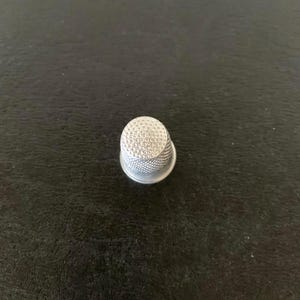 vintage aluminum thimble, vintage thimble, antique thimble, sewing thimble, thimble for sewing, 1940s vintage, thimble, old sewing supplies