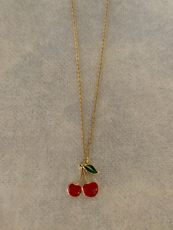 Red cherry best sale necklace