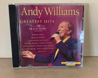 vintage andy williams cd, andy williams cd, andy williams, andy williams songs, greatest hits cd, delta music, vintage cd, vintage music cd
