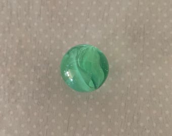 1 clear and green vintage shooter vane marble, vintage shooter marble, vintage marble, antique marble, shooter marble, marble shooter