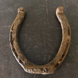 1 - 1930&#39;s vintage iron riding horseshoe, vintage horseshoe, vintage horse shoe, antique horseshoe, iron horseshoe, old horseshoe, horseshoe