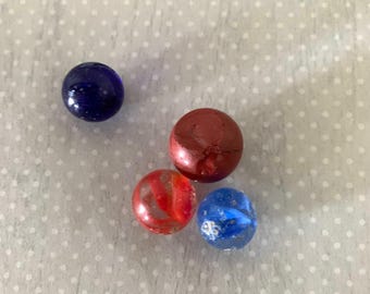 4 vintage assorted marbles, vintage marbles, antique marbles, collectible marbles, 1950s marbles, marbles vintage, marbles antique, marbles
