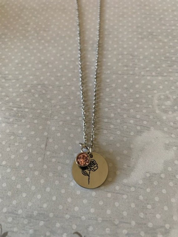 June birth clearance flower necklace