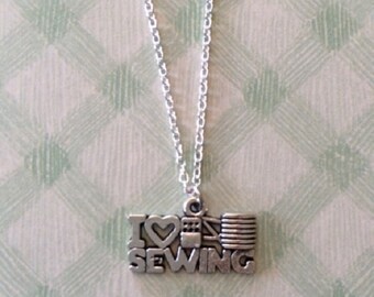 SALE - CLEARANCE - Sewing Jewelry - Sewing Necklace - Gift for Sewers - Sewing Gift - Seamstress Gift - Gift for Seamstress - Crafter Gift