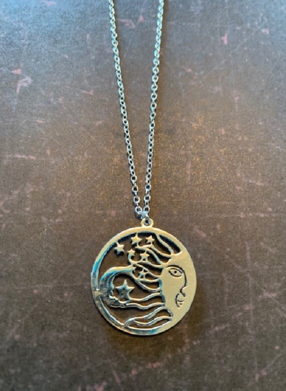 sun moon stars necklace