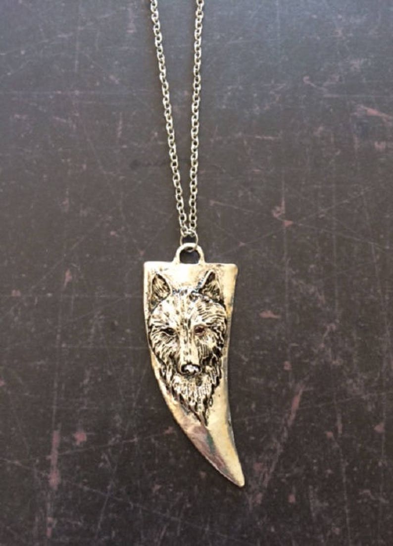 Gold/silver Wolf Necklace Wolf Necklace Wolf Jewelry Wolf Etsy