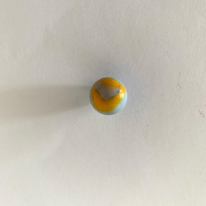 1 vintage blue, gray, and orange opaque marble, antique marbles, vintage marbles, old marbles, marbles vintage, marbles, collector marble