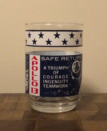 【ヴィンテージ 】Houze Art NASA　アポロ 13号グラス VINTAGE｜NASA APOLLO【GLASS】/グラス カップ USA - CDC