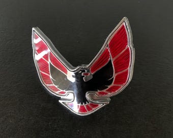 vintage 1974 Pontiac Firebird nose emblem, vintage car emblem, firebird car emblem, vintage firebird, pontiac emblem, antique car emblem