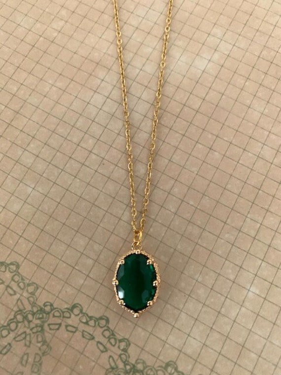 Rose Gold Green Malachite Necklace Sterling Silver Phoenix Necklace –  Spirit Art USA