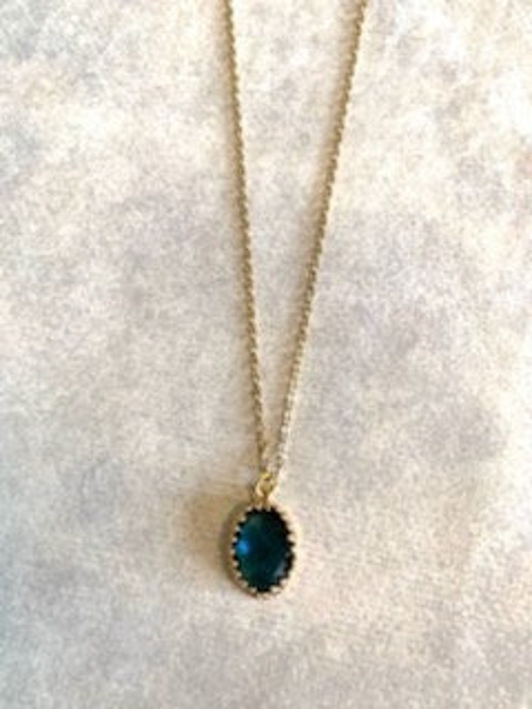 Dark Blue Stone Necklace, Dark Blue Necklace, Dark Blue Jewelry, Blue