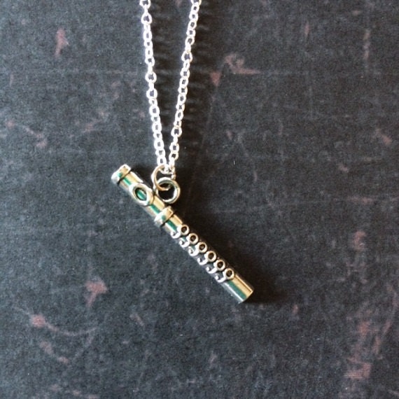 Flute charm deals necklace