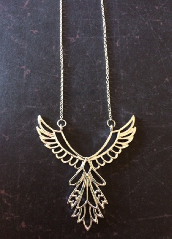 Phoenix Necklace Phoenix Jewelry Phoenix Necklace Silver | Etsy