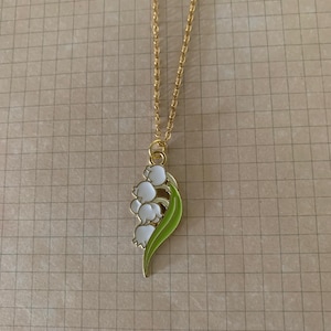 Lily of the Valley - Lilly of the Valley Jewelry - Lily of the Valley Necklace - Floral Jewelry - Lily Necklace - Wedding Jewelry - Necklace
