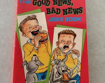 vintage kids paperback joke book, vintage joke book, vintage kids book, vintage paperback, vintage book, kids joke book, joke book for kids