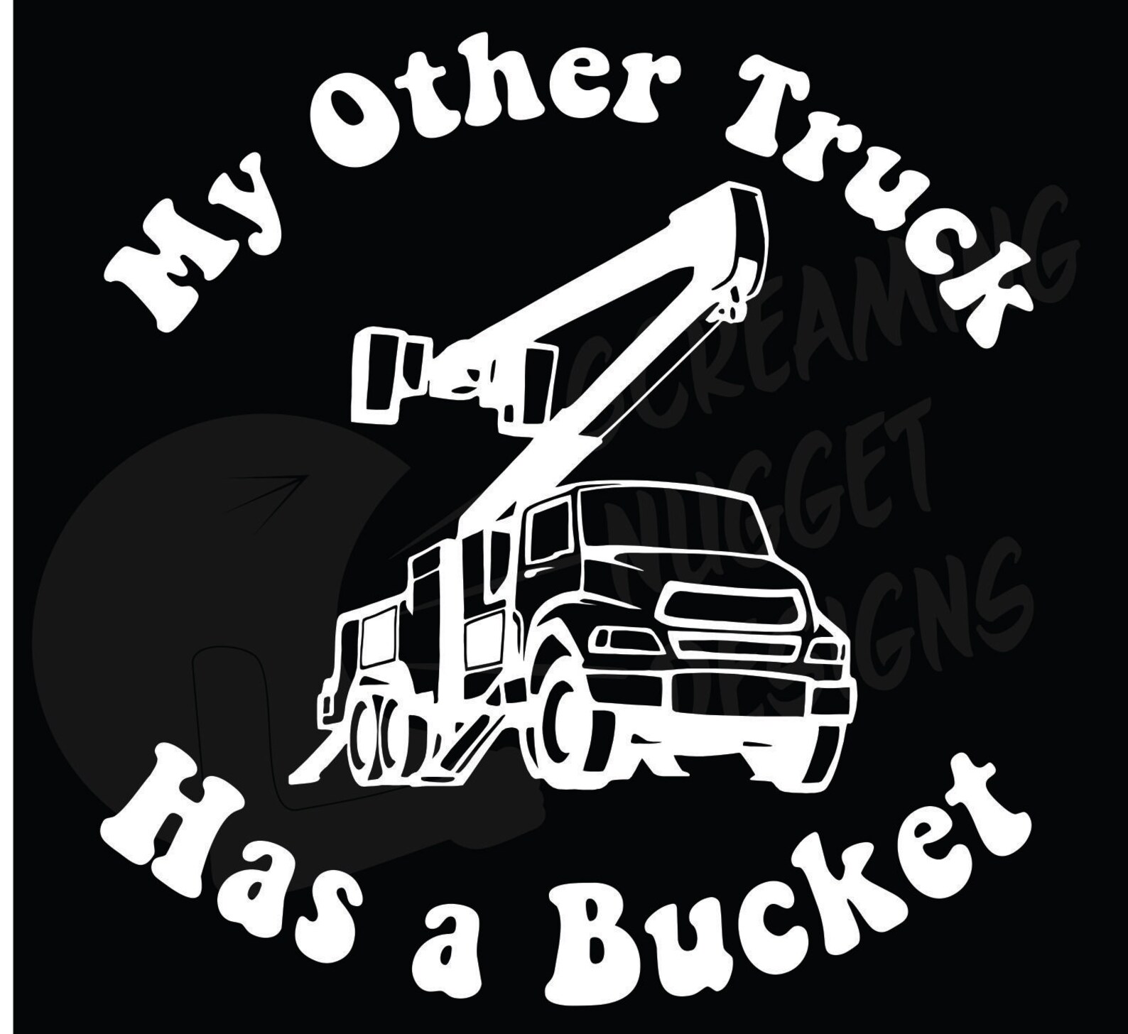 My Other Truck Has a Bucket Vinyl Decal Etsy