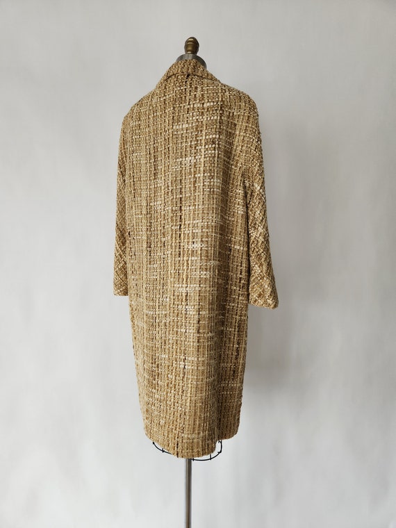 vintage 1960's wool boucle coat original 60's woo… - image 7